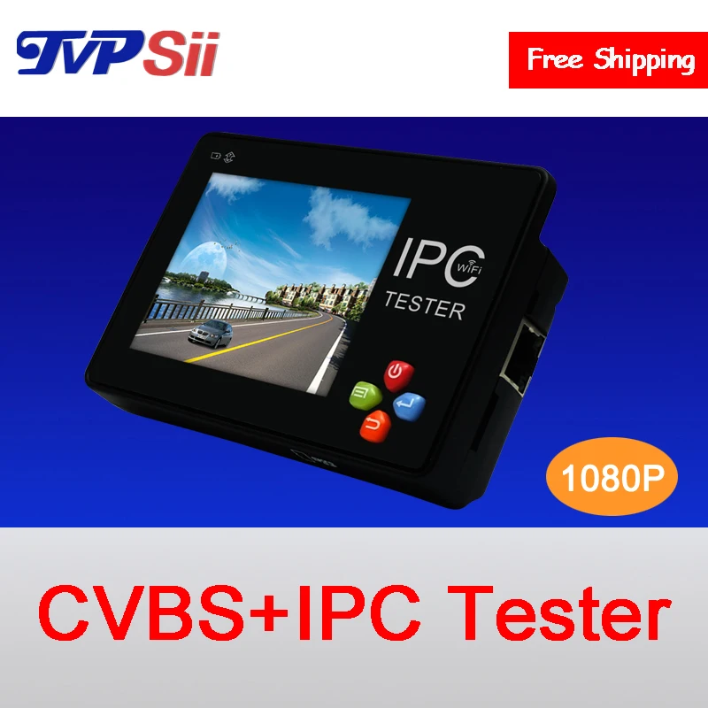 Wrist Touch screen 3.5 inch Wide angle screen Two in one Analog and IP CCTV Camera Security Tester