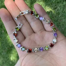 Choucong Лидер продаж Roma Роскошные ювелирные изделия 925 пробы серебро Красочные 5A кубического циркония Weding для женщин браслет для матери подарок