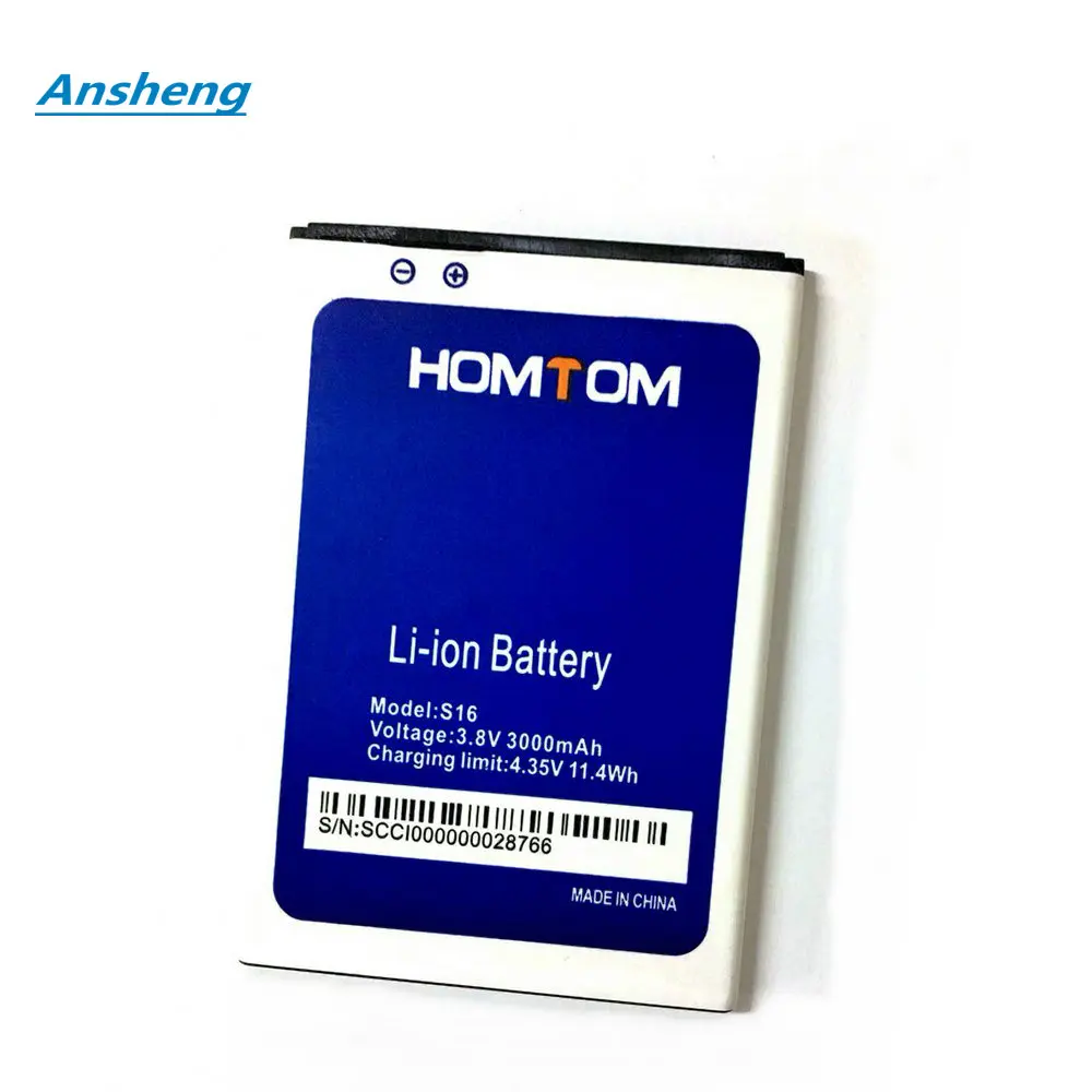 Ansheng высокое качество 3000 мАч S16 батарея для HOMTOM 5 дюймов смартфона | Мобильные