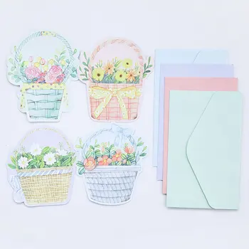 

4 pcs envelope+4 page letter forest cat paper Envelope stationery Office&School Supplies envelope for party Letter Invitation