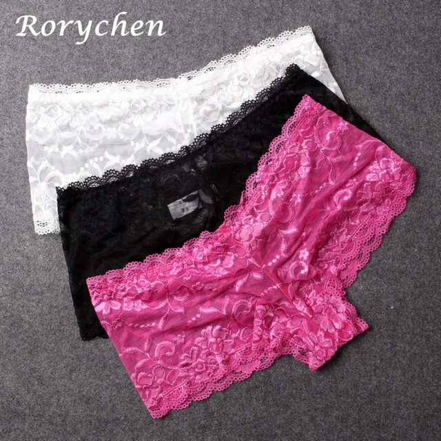 New Lace Boy Short Panties Women Underwear Shorts Boxer Soft Knickers  Underpants plus size Lingerie 5XL