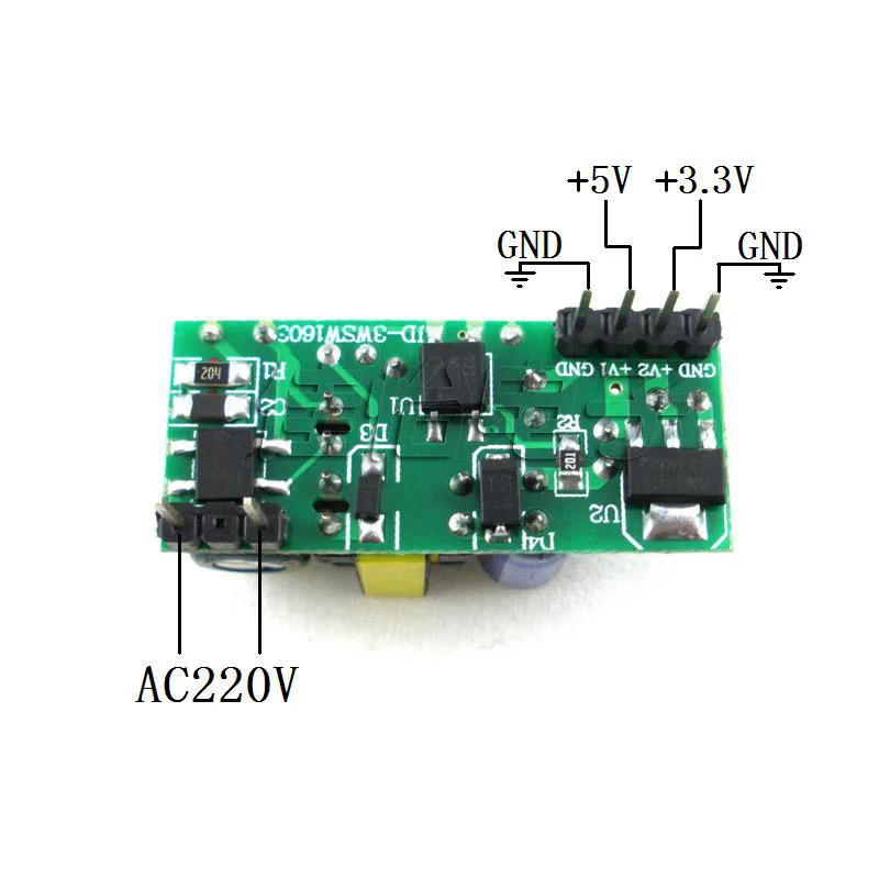 1 шт. AC-DC 220 В до 5 В-3,3 В двойной блок питания трансформатор изолированный выход постоянного тока модуль питания