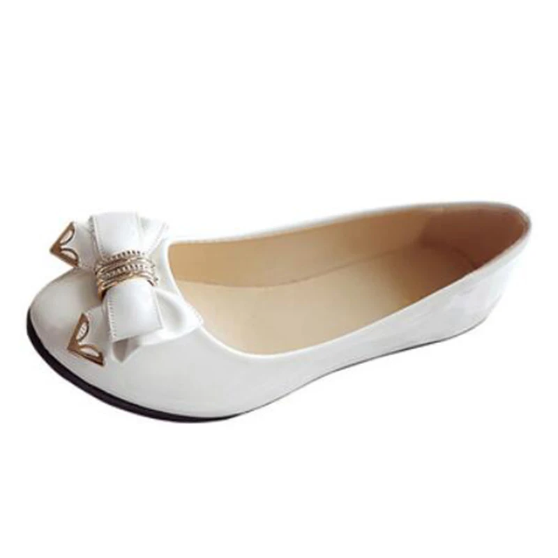 COVOYYAR/ г., весенняя женская обувь с бантом женские балетки на плоской подошве, повседневная обувь на низкой танкетке без шнуровки Милая Свадебная обувь, WFS418
