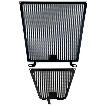 

For Aprili RSV4 Black Aluminum Radiator Guard And Oil Guard