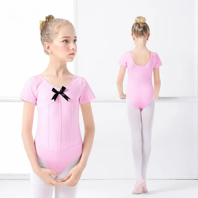 Pink Girls Ballet Leotard Ballet Dancewear Cute Basic Toddler Ballerina