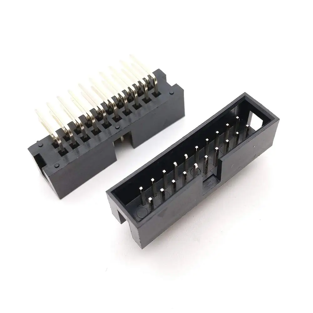 100 шт. DC3 6P 8P 10P 14P 16P 20P 26P 30P 34P 40P 50P 64P 2 54 мм разъем для коннектора ISP Male Double spaced прямой