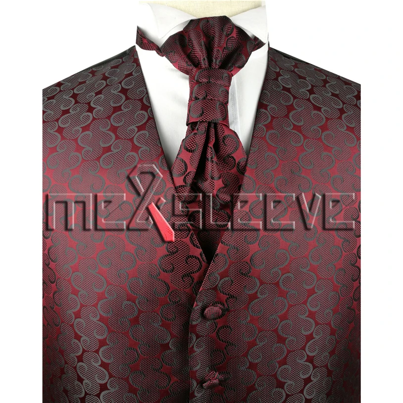 Новое поступление Торжественная одежда жилет (жилет + ascot галстук + запонки + платок)