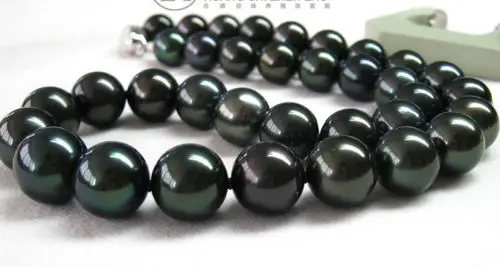 

FREE SHIPPING HOT sell new Style >>>> 18"11-12MM NATURAL TAHITIAN BLACKPEARL NECKLACE18