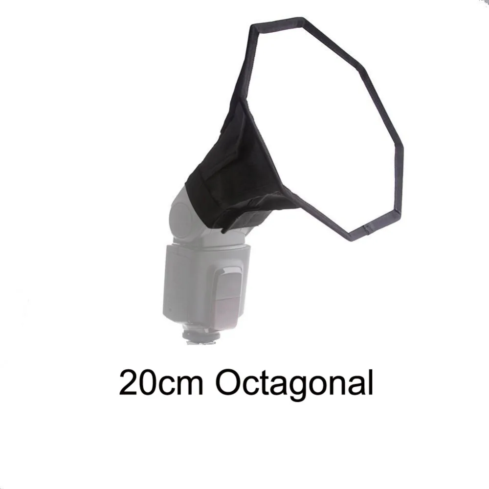 

Kaliou 20cm Octagon Universal Mini Softbox Flash Diffuser Portable Camera On-top Soft Box for Camera