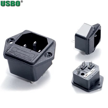 

Wholesale 250v 10a IEC320 C13 14 3 sprong AC PDU UPS snap power outlet 3p fused electrical Panel Receptacle AC socket