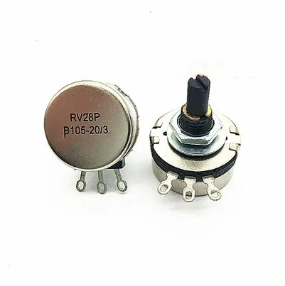 

WH30 RV28P RV28P1 1K 2.2K 4.7K 10K 22K 47K 100K 220K 470K OHM 2W Rotary Carbon Potentiometer Pot For electric welding machine