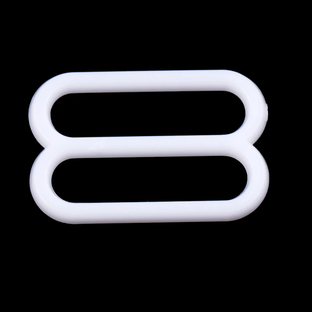 100Pcs 8mm/15mm Plastic Bra Headband Replacement Adjustment Buckles Underwear Sliders Rings Clips Sew Lingerie Bikini Adjusters