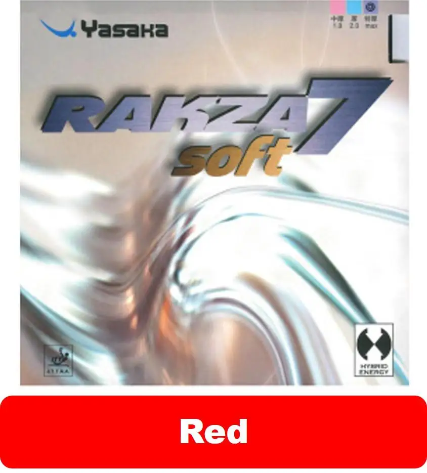 Yasaka RAKZA 9 RK9 RK 7 мягкие прыщи в настольном теннисе ракетка резиновая hybid energy Pips-In пинг-понг Губка Tenis De Mesa - Цвет: RK Soft 7  max red