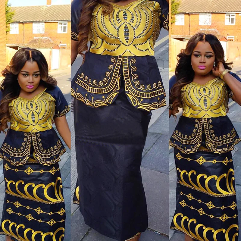 AFRICAN BAZIN RICHE DESIGN DRESSES EMBROIDERYAfrica Clothing AliExpress