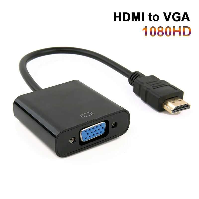 Audio and video adapter cable Hdmi to vga converter hdmi video extension cable 1080P set-top box to TV hdmi video adapter cable