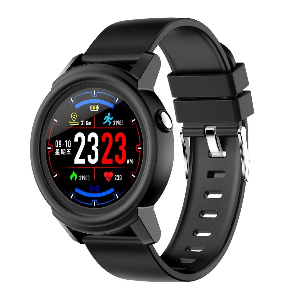 

2019 New Heart Rate Monitor Blood Pressure Smart Watch Round Screen Fitness Activity Tracker Smartwatch for andriod IOS xiaomi