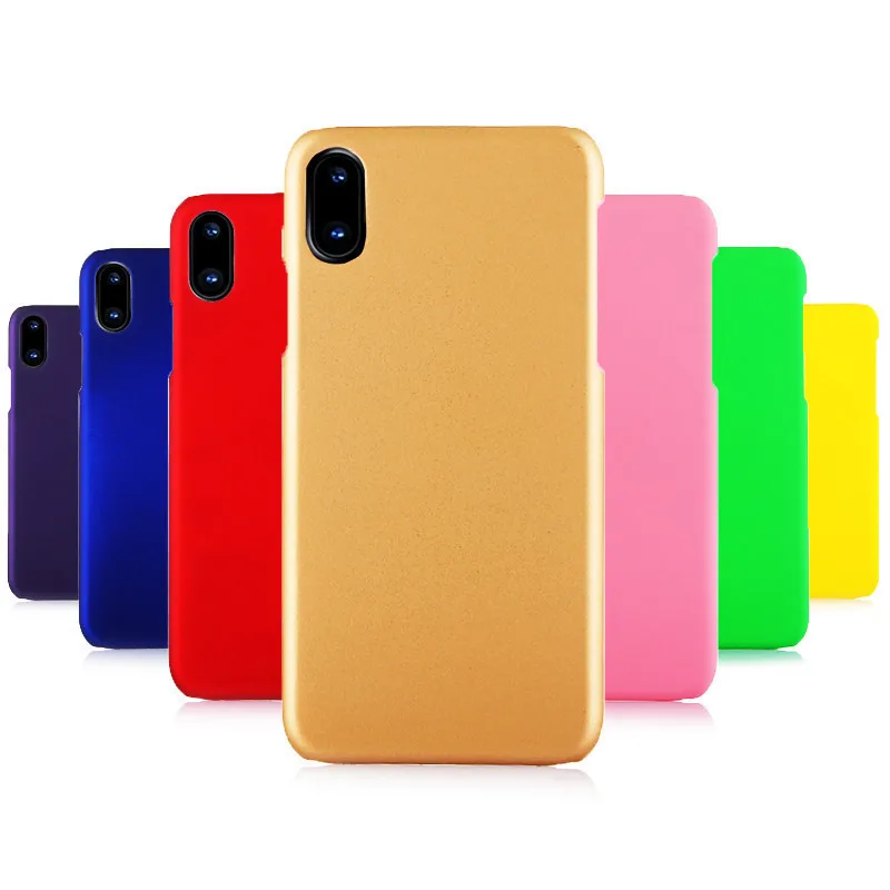 Чехлы для телефонов чехол iphone XS MAX XR 360 матовый жесткий пластик PC карамельный цвет