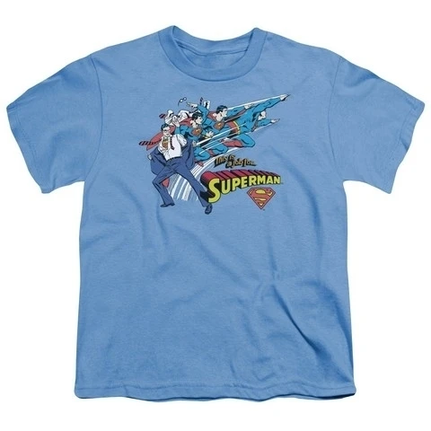 Trevco Dc-Quick Change - Short Sleeve Youth 18-1 Tee - Carolina Blue Large (1)