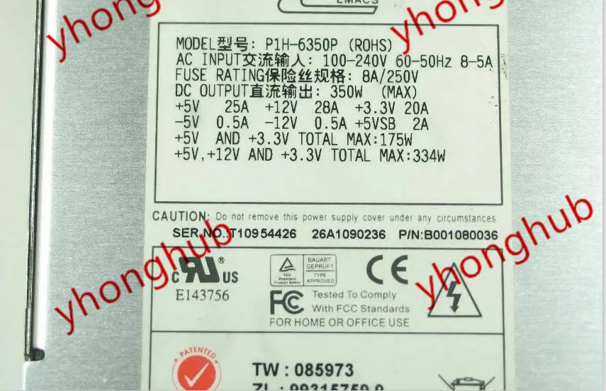 P1H 6350P блок питания сервера 350 Вт 1U PSU Sever компьютер B001080036|1u psu|server power supplypsu 1u |