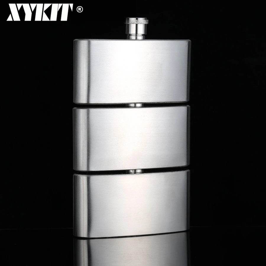 XYKIT 3 в 1 9 унций фляги для виски из нержавеющей стали 2018 Новое поступление съемные