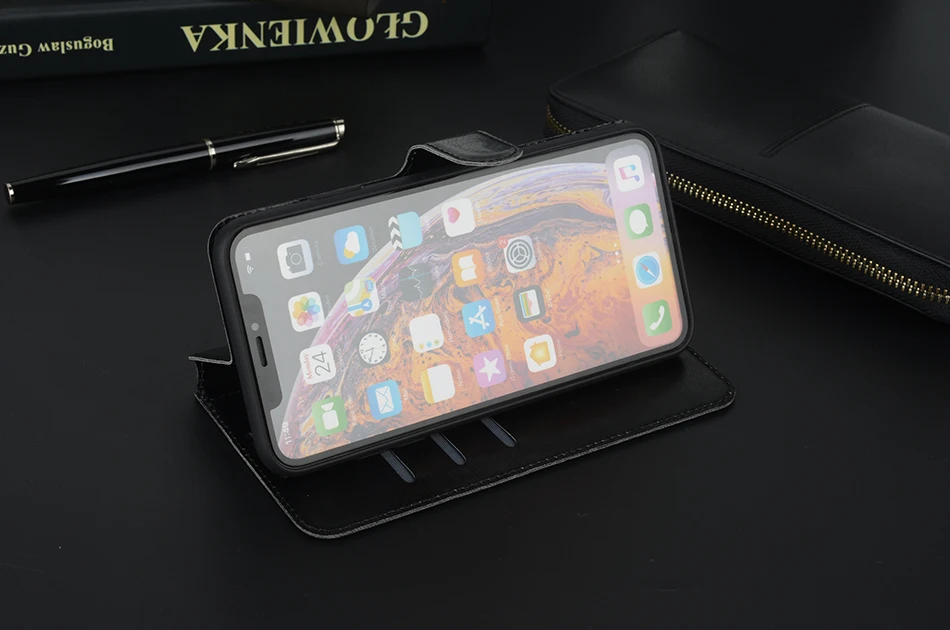 Кожаный мягкий чехол для Apple iPhone XS MAX, iPod Touch 4, 5, 6, 7, 8 Plus, XR, 5S, SE, 5C, флип-чехол, чехол, кобура