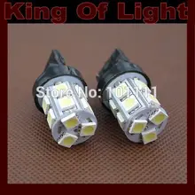 100x высокое качество светодиодный фонарь для легкового автомобиля, автомобильная T20 W21W 13smd 7440 13 светодиодный S SMD LED 5050 белый синий цвет красный, желтый поворота с дышащей сеткой; легкие