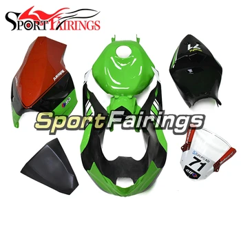

Green Black White Fiberglass Racing Covers For Kawasaki ZX6R ZX-6R Ninja 636 13 14 2013 2014 15 16 17 Motorcycle Fairing Kit New