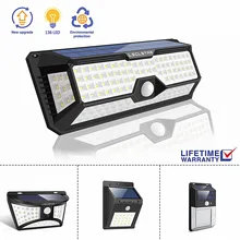 Датчик движения наружный настенный светильник на солнечных батареях лампа Водонепроницаемая садовая декорация Супер ярче buitenverlichting дропшиппинг