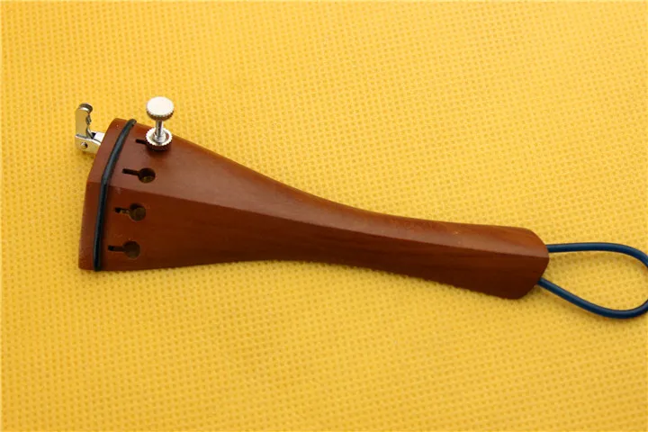 

2 pcs high quality 4/4 Jujube wood Violin Tailpiece fixed fine tuner Tail Gut