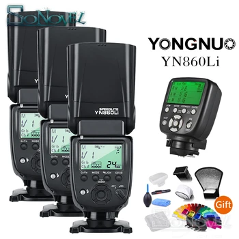 

3x YONGNUO YN860Li Wireless Flash Speedlite + YN560-TX II Manual Flash Trigger Remote Controller for Canon 5Ds 6D 7D 60D 77D 70D