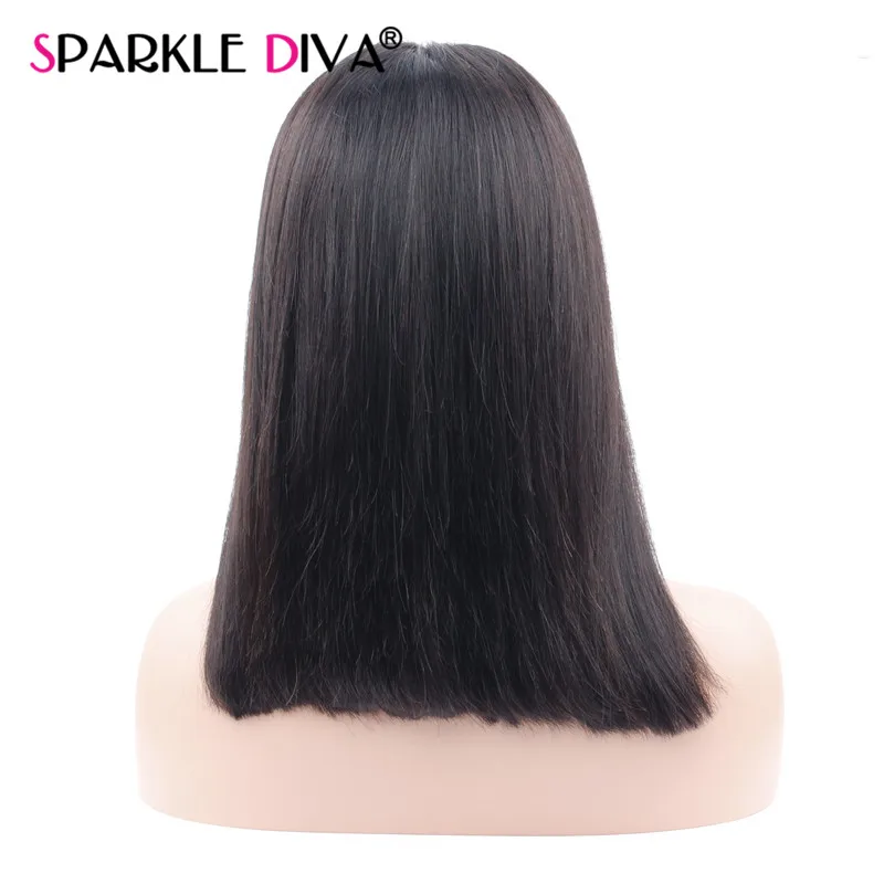 Бразильский Ombre 1B серый боб парик черный корень Синтетические волосы на кружеве натуральные волосы парик для Для женщин средняя часть прямо Волосы remy блеск Diva