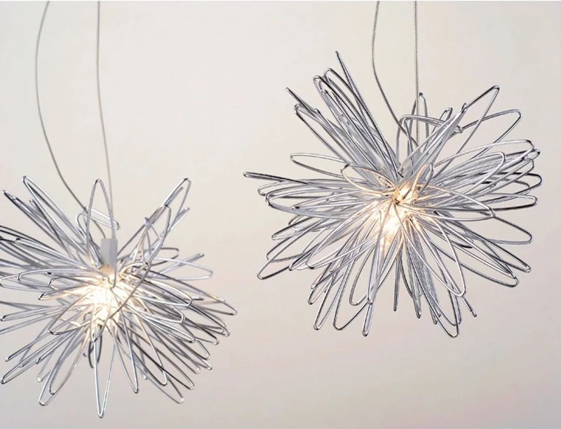 Modern Moon Star Pendant Light Christmas Decorations Creative Personality Children Bedroom Aluminum for Home Fixture Lighting (8)