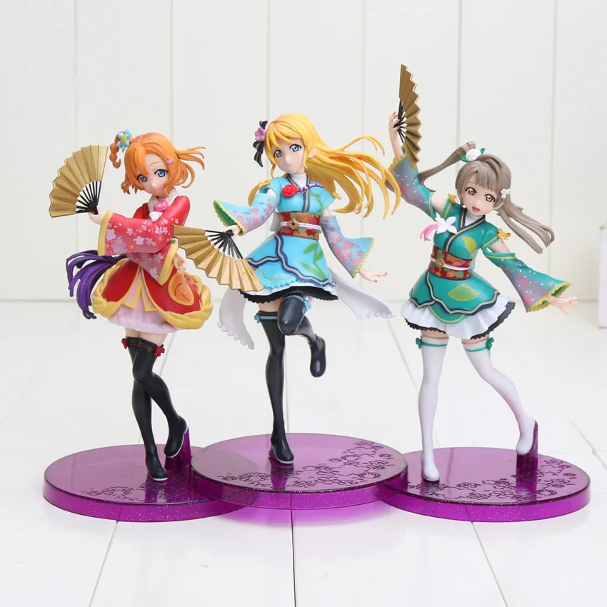 anime 17cm Love live action figure fate zero MINAMI KOTORI SONODA UMI HOSHIZORA RIN TOJO NOZOMI KIMINO PVC collection toy