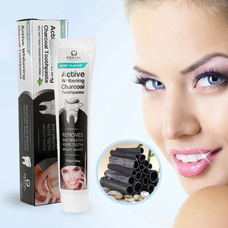 New Bamboo Charcoal Toothpaste Whitening Black Toothpaste Charcoal