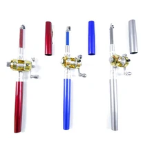 Портативный Карманный Телескопический Мини удочку ручка Форма в сложенном виде катушка колеса Комбинации комплект с Рыбалка Rod3