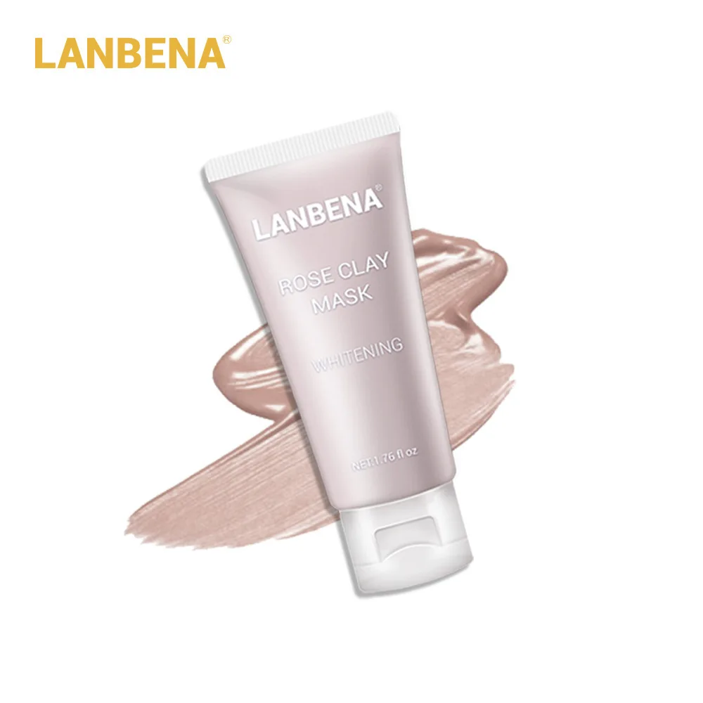 LANBENA Clay Face Mask+Bamboo Charcoal+Blueberry+Rose Deep Cleaning Remove Grease Shrinks Pores Nourishing Skin Care TSLM1 - Цвет: 03