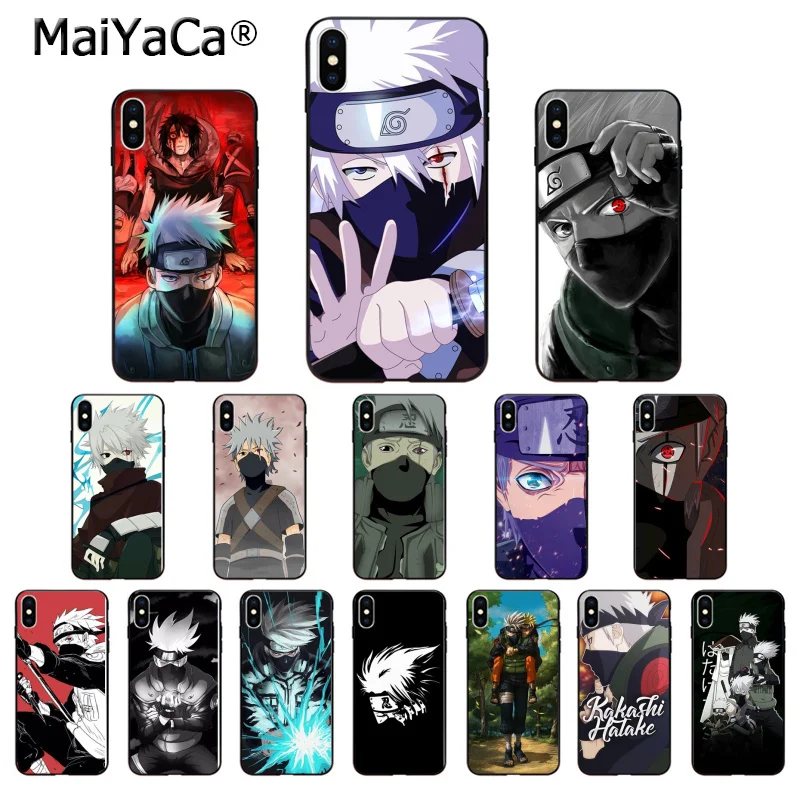 

MaiYaCa Anime Naruto Hatake Kakashi TPU Soft High Quality Phone Case for iPhone X XS MAX 6 6S 7 7plus 8 8Plus 5 5S XR