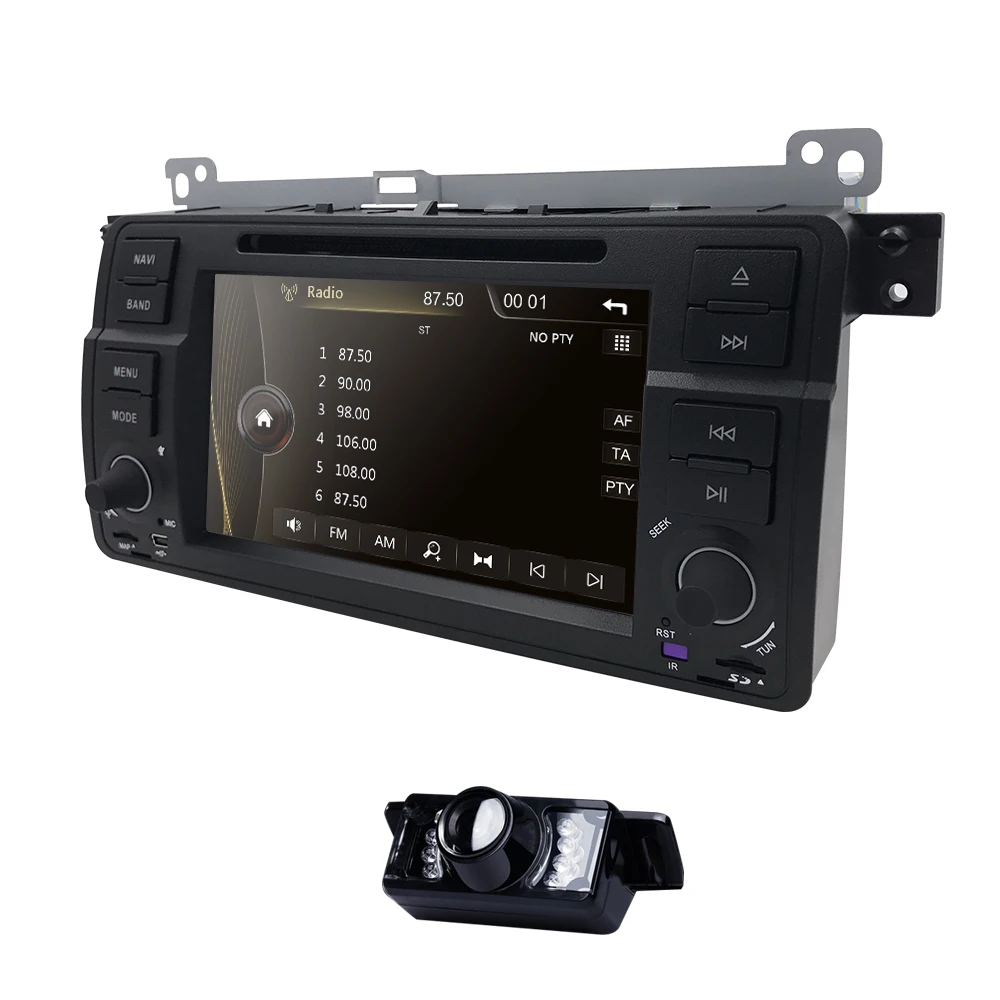 7 дюймов WINCE автомобильный монитор DVD мультимедийный плеер для BMW E46 M3 радио gps навигация Bluetooth SWC DVR DVB-T DAB+ SD микрофон задняя камера