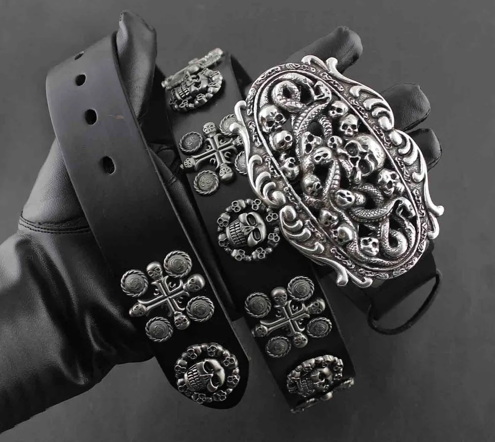 biker belts and buckles