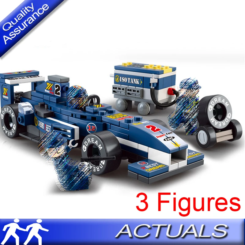 

Sluban 0351 Compatible with Lego Technic Formula Car F1 Racing Car Building Blocks 3D Construct Super Car DIY Toys for Children