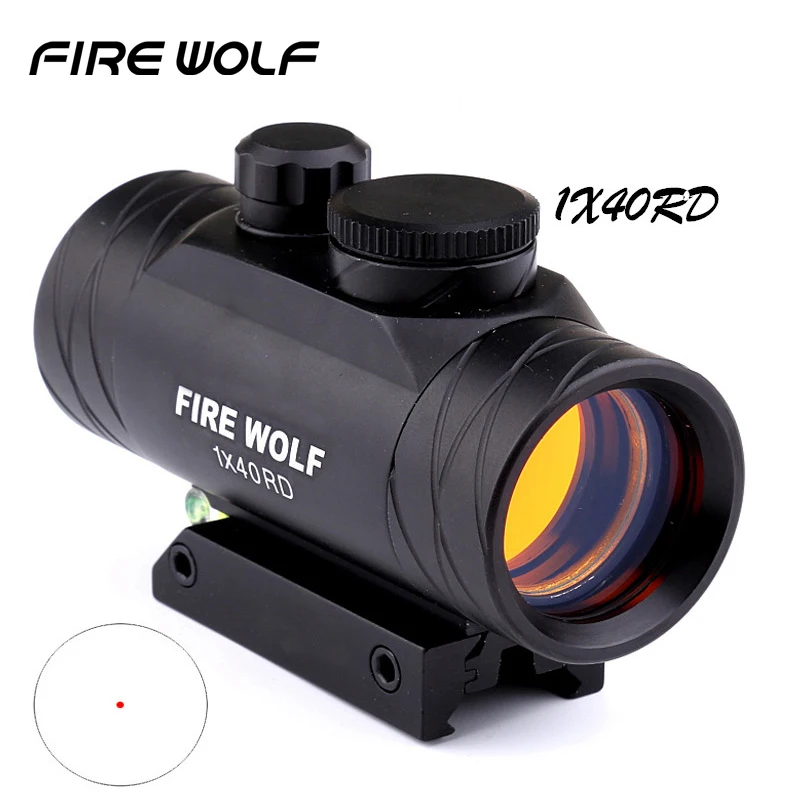 Новинка 2018 прицел FIRE WOLF 1x40 для охоты тактический голографический с красной