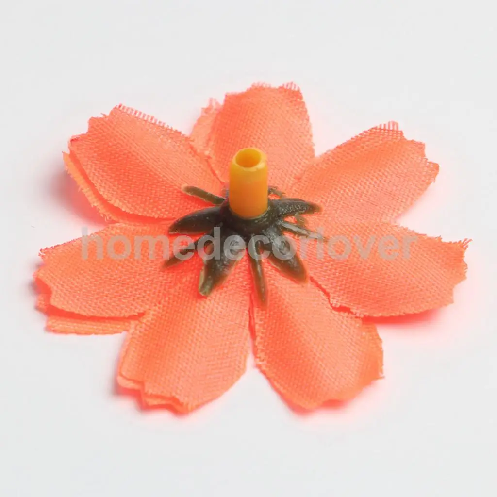 50pcs 4cm Silk Flower Daisies Flower Heads for Wedding/Car/Spring/Home/Garden Decoration Wreath DIY Floral Arts and Crafts