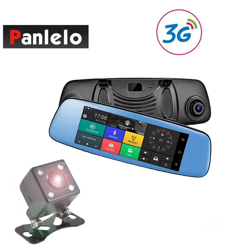 Panlelo B202 Видеорегистраторы для автомобилей 3g Wi-Fi Зеркало 6,8" видеорегистратор с разрешением Full HD 1080 P видео Регистраторы Камера Android 5,0 gps Navi Зеркало заднего вида Cam