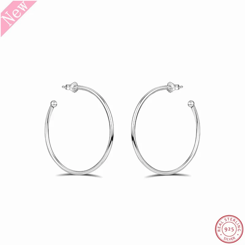 Серьги женские из серебра большие кольца с эссенцией универсальное ювелирное