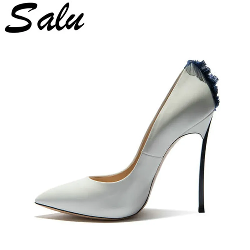 

Salu Women High Heels Lady Pumps Pointed Toe Thin Heels Sexy Wedding Shoes for Woman 12CM High-heeled Fashion