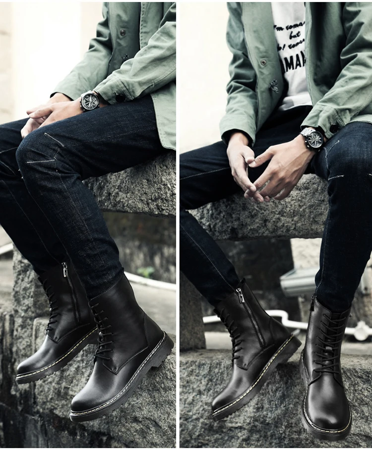 Valstone/мужские качественные ботинки из натуральной кожи, зимние и весенние ботинки, роскошные бархатные ботинки «Челси» на молнии с высоким