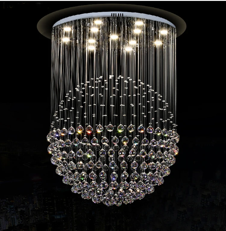 Buy Modern Crystal Pendant Light Spherical Crystal