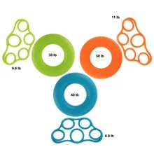 Силиконовый фиксатор для рук, растягиватель для пальцев, для упражнений в тренажерном зале, для фитнеса, тренажер для пальцев, кольцо, ручки, мяч