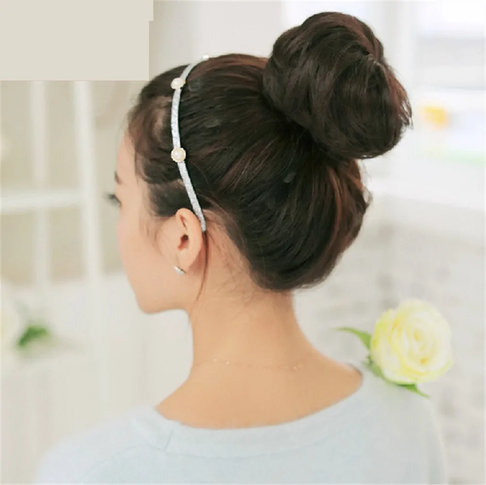 Ohyes Scrunchie Bun Updo Hairpiece Hair Clip on Bun Dish Hair Bun Tray