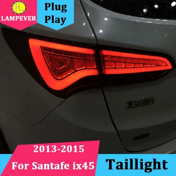 

Lampever Lights for Hyundai IX45 Tail Lights 2013-2016 New Santa Fe LED Tail Light Rear Lamp LED DRL+Brake+Park Stop Lamp